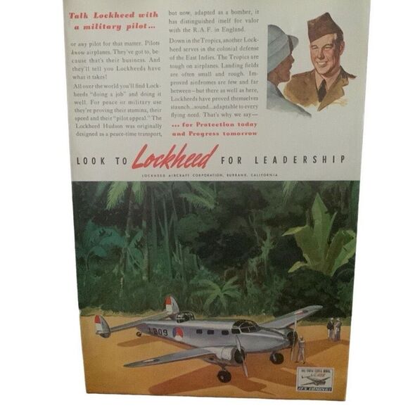 Vintage 1941 Lockheed Talk With a Military Pilot Ad Advertisement - Picture 2 of 4